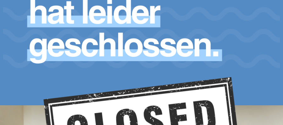 2.5 Büro geschlossen